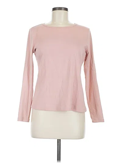 Pre-owned St. John's Bay Long Sleeve T-shirt In Pink