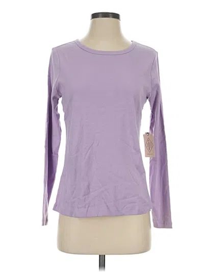 St. John's Bay Long Sleeve T-shirt In Purple