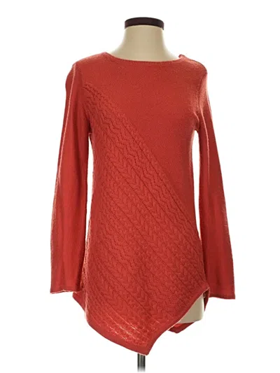 Pre-owned St. John's Bay Long Sleeve T-shirt In Red