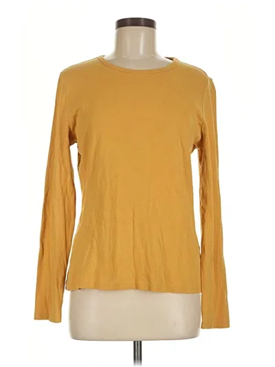 Pre-owned St. John's Bay Long Sleeve T-shirt In Yellow