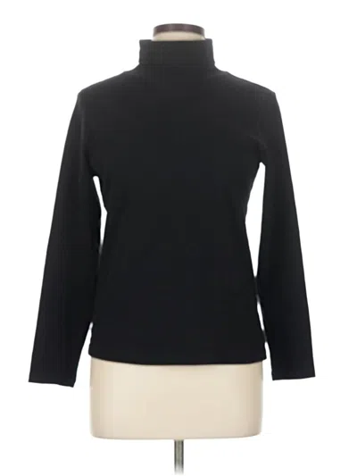 Pre-owned St. John's Bay Long Sleeve Turtleneck In Black