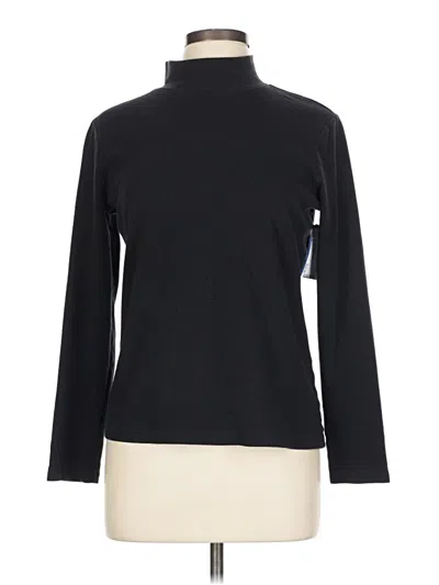 Pre-owned St. John's Bay Long Sleeve Turtleneck In Black