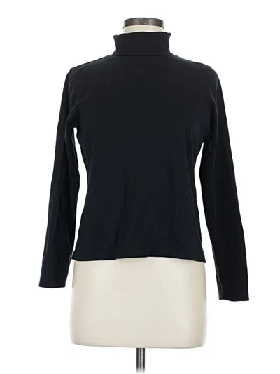 Pre-owned St. John's Bay Long Sleeve Turtleneck In Black