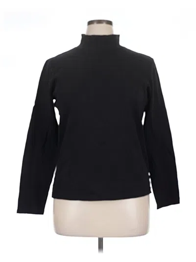 Pre-owned St. John's Bay Long Sleeve Turtleneck In Black