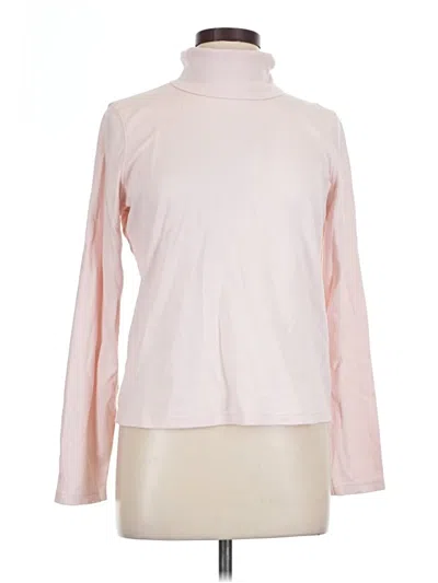 Pre-owned St. John's Bay Long Sleeve Turtleneck In Pink