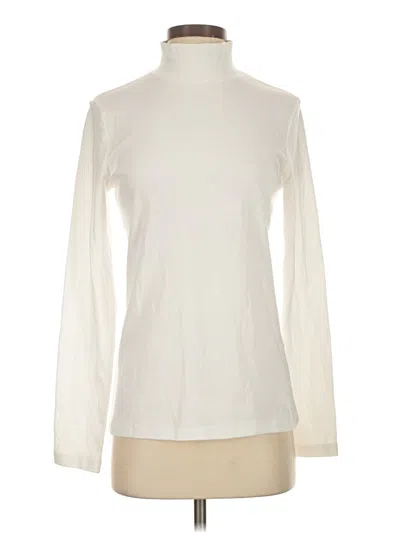 Pre-owned St. John's Bay Long Sleeve Turtleneck In White