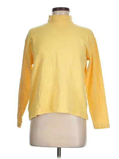 Pre-owned St. John's Bay Long Sleeve Turtleneck In Yellow