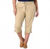 St. John's Bay Mid Rise Capri Pants - Plus In Beige In Neutral