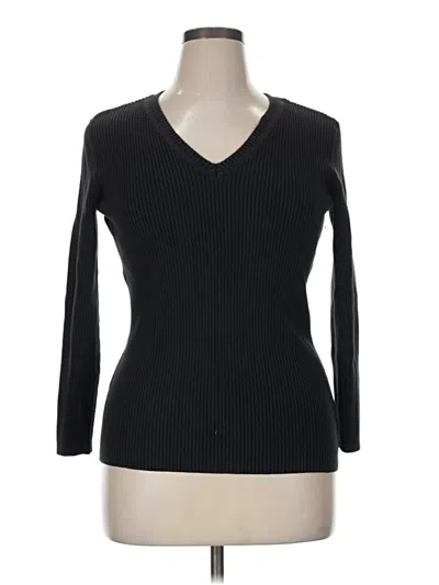 Pre-owned St. John's Bay Pullover Sweater In Black