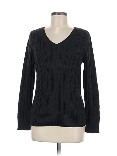 Pre-owned St. John's Bay Pullover Sweater In Black