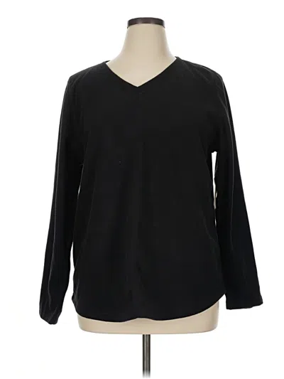 Pre-owned St. John's Bay Pullover Sweater In Black