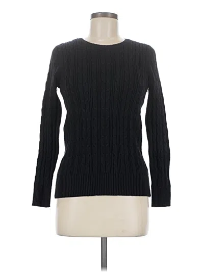 Pre-owned St. John's Bay Pullover Sweater In Black