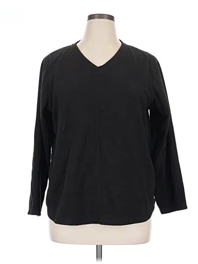Pre-owned St. John's Bay Pullover Sweater In Black