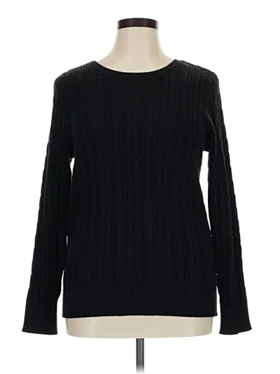 Pre-owned St. John's Bay Pullover Sweater In Black