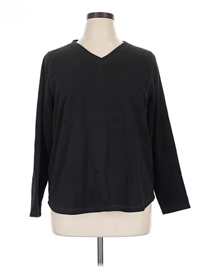 Pre-owned St. John's Bay Pullover Sweater In Black