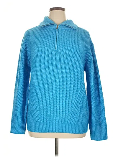 Pre-owned St. John's Bay Pullover Sweater In Blue