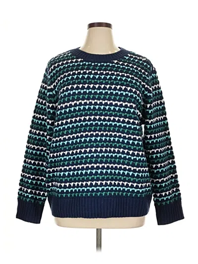 Pre-owned St. John's Bay Pullover Sweater In Blue