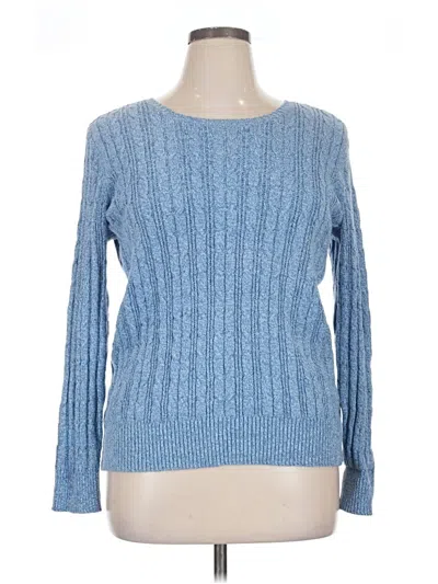 Pre-owned St. John's Bay Pullover Sweater In Blue