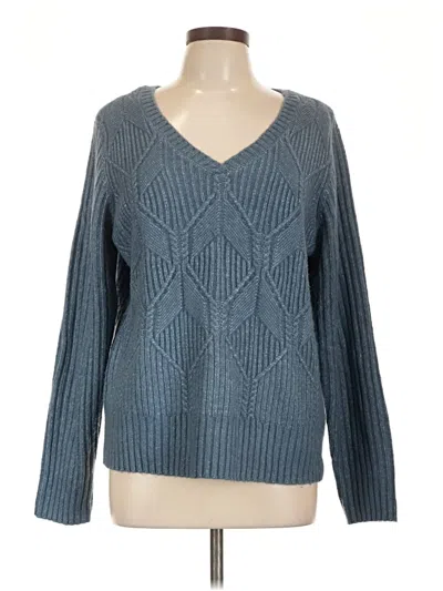 Pre-owned St. John's Bay Pullover Sweater In Blue