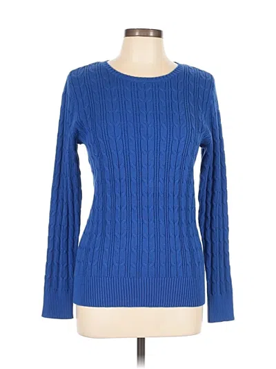 Pre-owned St. John's Bay Pullover Sweater In Blue