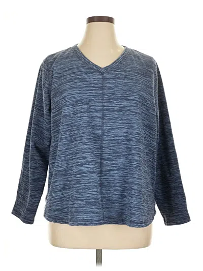 Pre-owned St. John's Bay Pullover Sweater In Blue