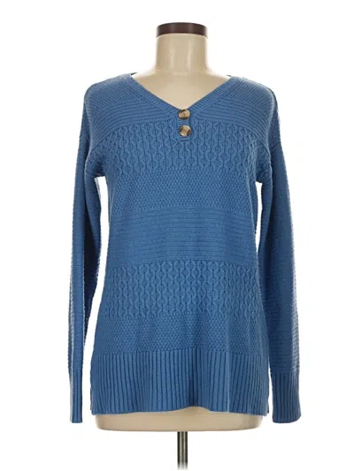 Pre-owned St. John's Bay Pullover Sweater In Blue