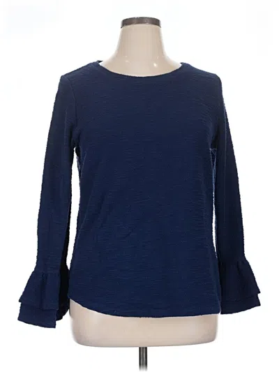 Pre-owned St. John's Bay Pullover Sweater In Blue