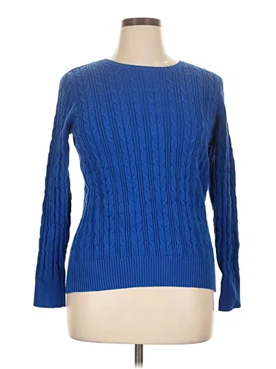 Pre-owned St. John's Bay Pullover Sweater In Blue