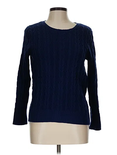 Pre-owned St. John's Bay Pullover Sweater In Blue