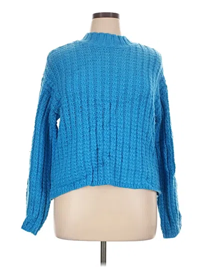 Pre-owned St. John's Bay Pullover Sweater In Blue