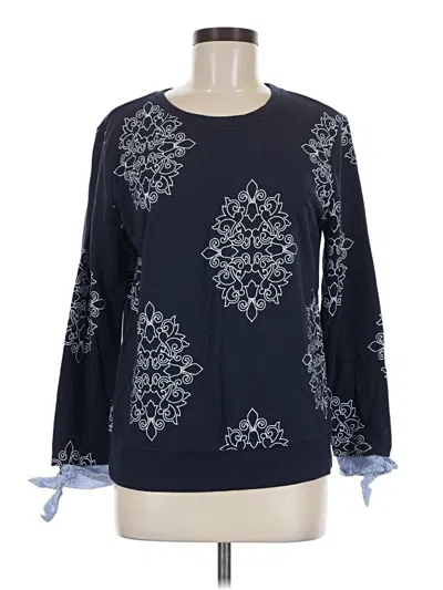 Pre-owned St. John's Bay Pullover Sweater In Blue