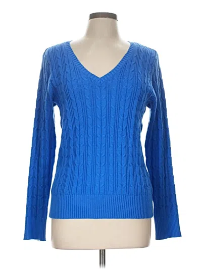 Pre-owned St. John's Bay Pullover Sweater In Blue