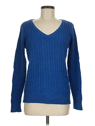 Pre-owned St. John's Bay Pullover Sweater In Blue
