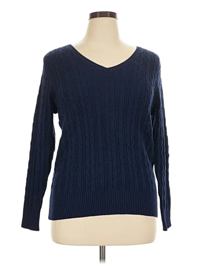 St. John's Bay Pullover Sweater In Blue