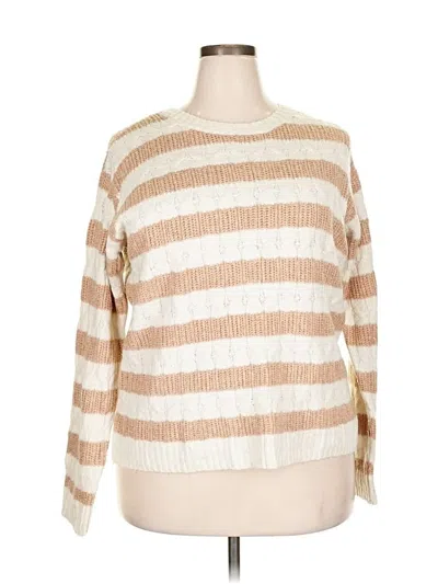 Pre-owned St. John's Bay Pullover Sweater In Brown