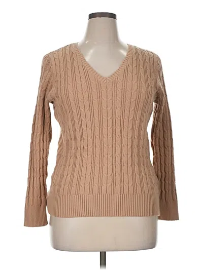 Pre-owned St. John's Bay Pullover Sweater In Brown