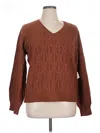 St. John's Bay Pullover Sweater In Brown