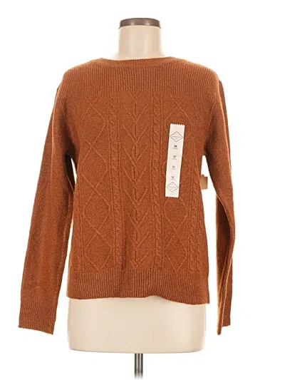 Pre-owned St. John's Bay Pullover Sweater In Brown