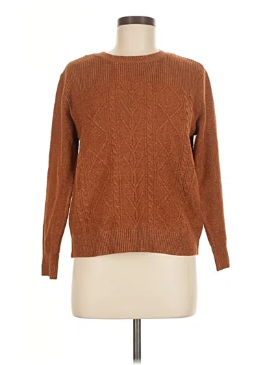 Pre-owned St. John's Bay Pullover Sweater In Brown