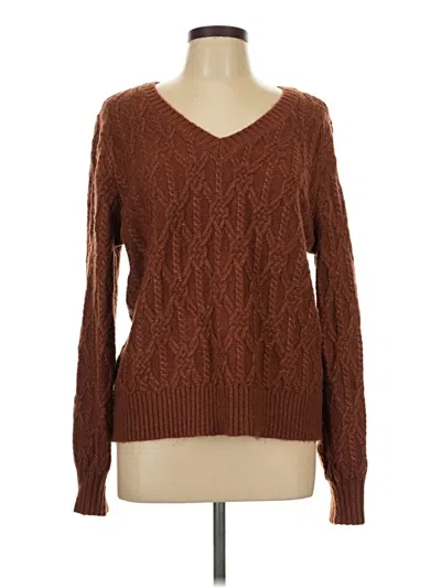 Pre-owned St. John's Bay Pullover Sweater In Brown
