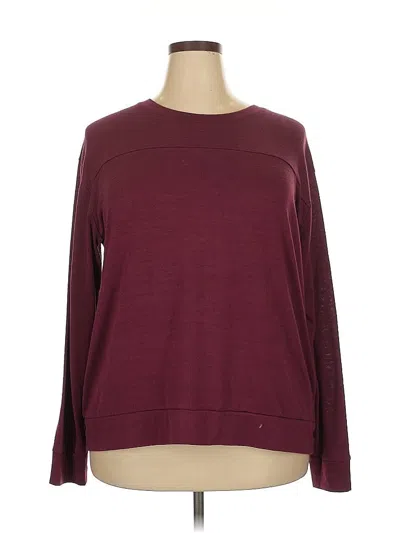 Pre-owned St. John's Bay Pullover Sweater In Burgundy
