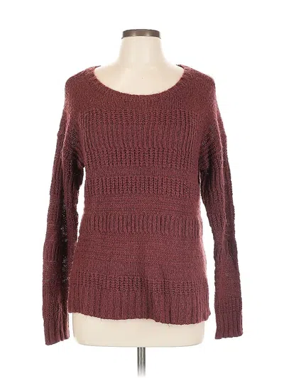 Pre-owned St. John's Bay Pullover Sweater In Burgundy