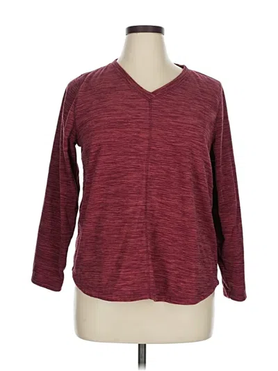 Pre-owned St. John's Bay Pullover Sweater In Burgundy