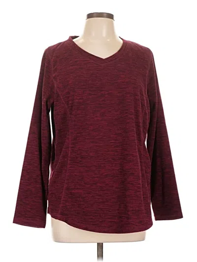 Pre-owned St. John's Bay Pullover Sweater In Burgundy