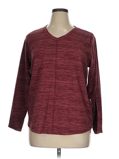 Pre-owned St. John's Bay Pullover Sweater In Burgundy