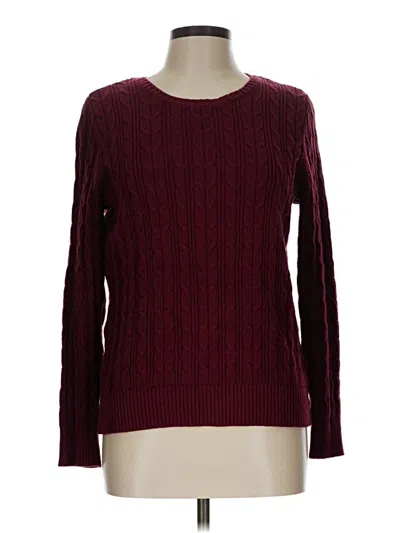 Pre-owned St. John's Bay Pullover Sweater In Burgundy