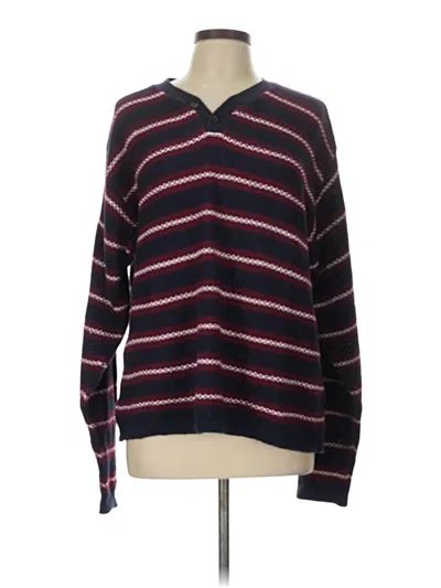 Pre-owned St. John's Bay Pullover Sweater In Burgundy