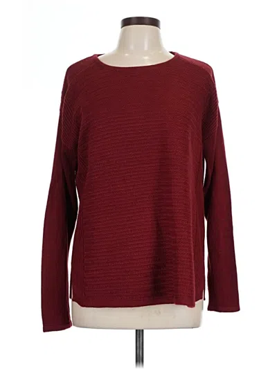 Pre-owned St. John's Bay Pullover Sweater In Burgundy