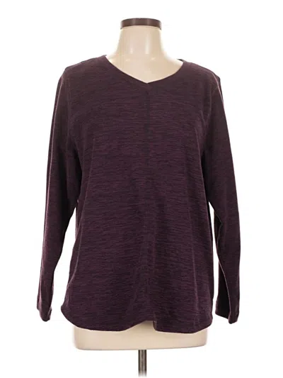 Pre-owned St. John's Bay Pullover Sweater In Burgundy