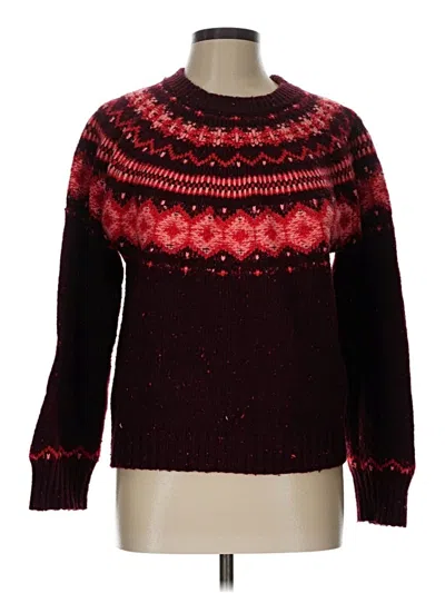 Pre-owned St. John's Bay Pullover Sweater In Burgundy